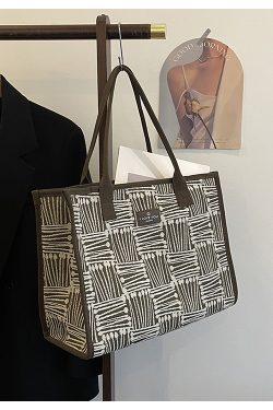 2025 Women's Large Capacity Canvas Tote Bag for Spring & Summer - Stylish Travel, Shopping, and Commuter Shoulder Bag