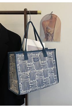 2025 Women's Large Capacity Canvas Tote Bag for Spring & Summer - Stylish Travel, Shopping, and Commuter Shoulder Bag