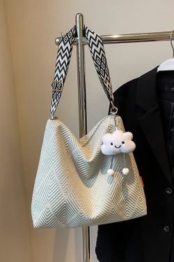 2025 Women's Large Capacity Plaid Canvas Tote Bag - Stylish Shoulder & Crossbody Bag for Students and Commuting