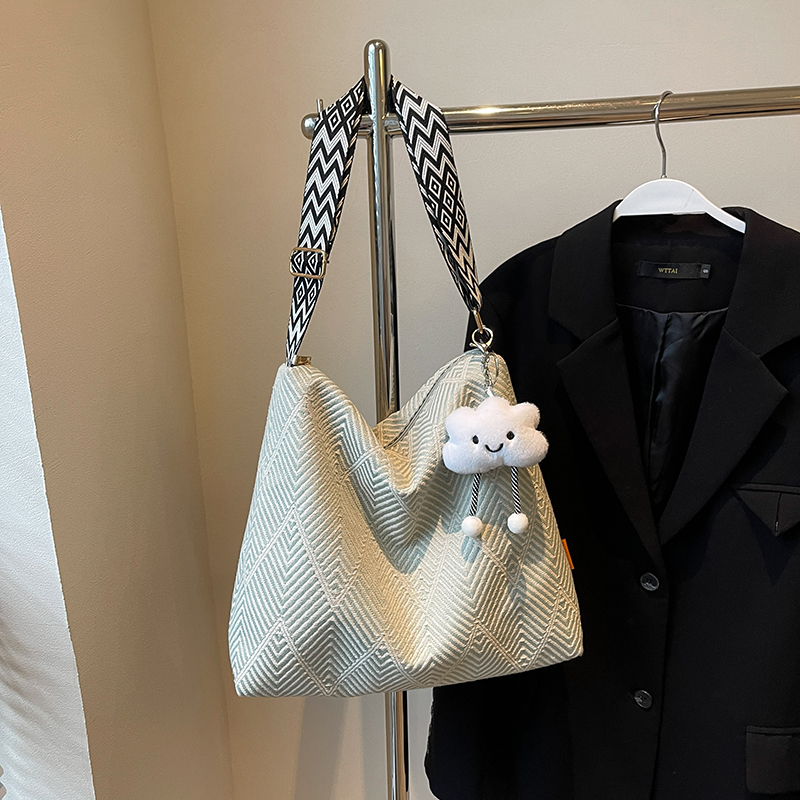 2025 Women's Large Capacity Plaid Canvas Tote Bag - Stylish Shoulder & Crossbody Bag for Students and Commuting 2025 Women's Large Capacity Plaid Canvas Tote Bag - Stylish Shoulder & Crossbody Bag for Students and Commuting