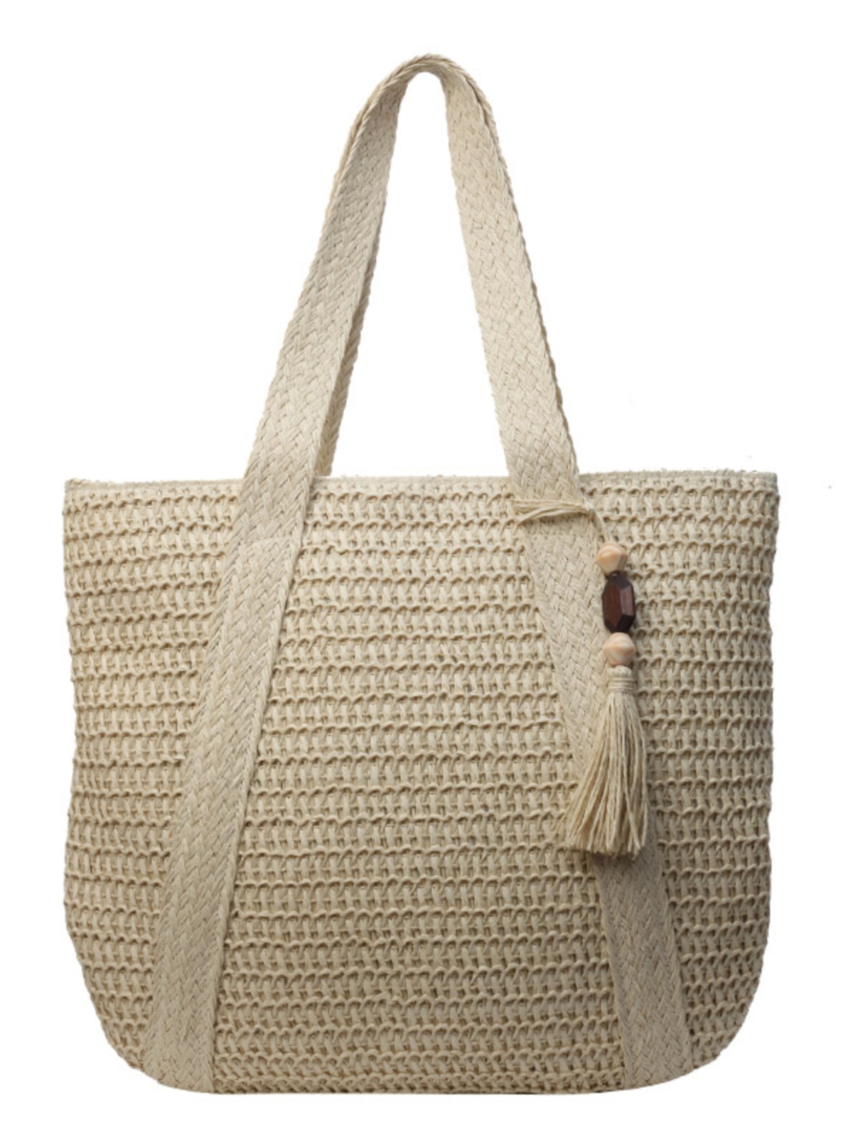 2025 Women's Large Capacity Straw Tote Bag - Woven Commuter Shoulder Bag for Spring and Summer Beach Vacations 2025 Women's Large Capacity Straw Tote Bag - Woven Commuter Shoulder Bag for Spring and Summer Beach Vacations