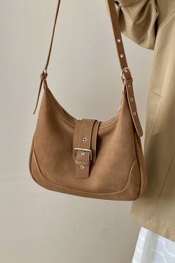 2025 Women's Matte Retro Saddle Bag - Versatile Crossbody Shoulder Bag for Commuting, Niche Design, Chic Everyday Style