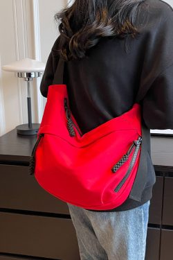 2025 Women's Oxford Cloth Crossbody Bag, Large Capacity Dumpling Shoulder Bag for Class and Commuting, Trendy Casual Style