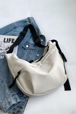 2025 Women's Oxford Cloth Crossbody Bag, Large Capacity Dumpling Shoulder Bag for Class and Commuting, Trendy Casual Style