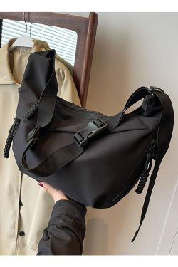 2025 Women's Oxford Cloth Crossbody Bag, Large Capacity Dumpling Shoulder Bag for Class and Commuting, Trendy Casual Style