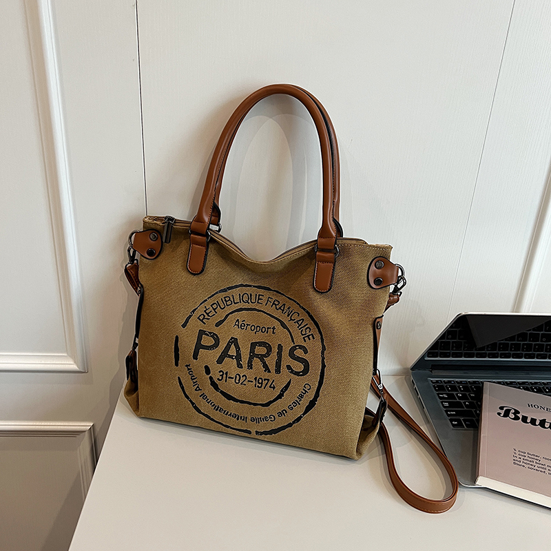 2025 Women's Single-Shoulder Canvas Tote Bag - Large Capacity Spring & Summer Fashion for Classes & Commuting 2025 Women's Single-Shoulder Canvas Tote Bag - Large Capacity Spring & Summer Fashion for Classes & Commuting