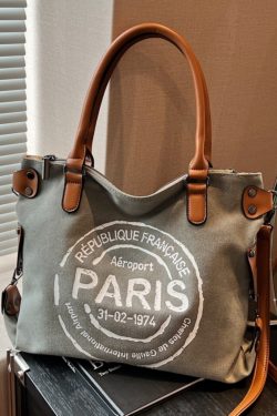 2025 Women's Single-Shoulder Canvas Tote Bag - Large Capacity Spring & Summer Fashion for Classes & Commuting