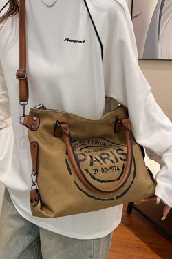 2025 Women's Single-Shoulder Canvas Tote Bag - Large Capacity Spring & Summer Fashion for Classes & Commuting