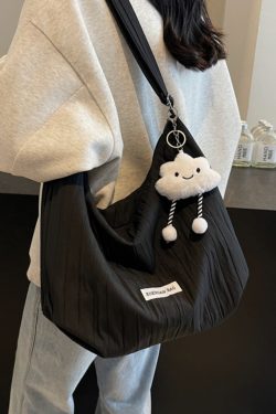 2025 Women's Summer Canvas Tote Bag - Versatile Large Capacity Shoulder Crossbody Bag in Korean Style for Students and Commuters