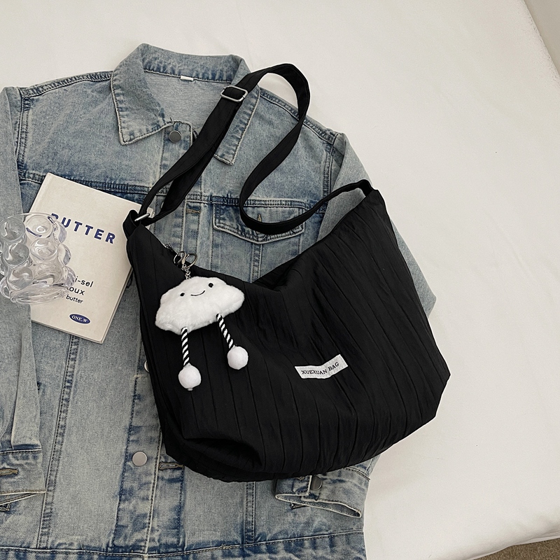 2025 Women's Summer Canvas Tote Bag - Versatile Large Capacity Shoulder Crossbody Bag in Korean Style for Students and Commuters 2025 Women's Summer Canvas Tote Bag - Versatile Large Capacity Shoulder Crossbody Bag in Korean Style for Students and Commuters