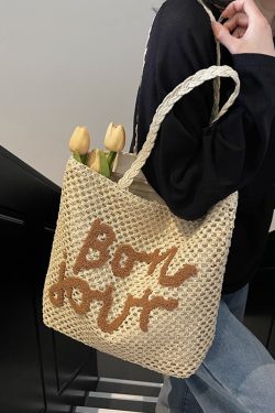 2025 Women's Summer Hollow Woven Beach Bag - Large Capacity Straw Tote for Seaside Vacation