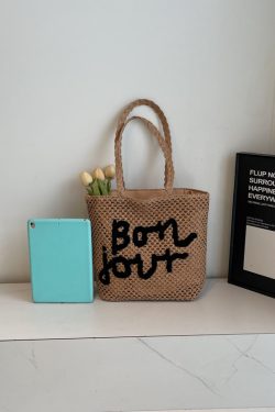 2025 Women's Summer Hollow Woven Beach Bag - Large Capacity Straw Tote for Seaside Vacation