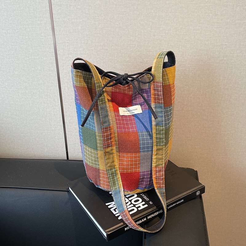 2025 Women's Summer Large Capacity Ethnic Style Bucket Bag - Versatile Crossbody Canvas Tote for Commuting & Everyday Use 2025 Women's Summer Large Capacity Ethnic Style Bucket Bag - Versatile Crossbody Canvas Tote for Commuting & Everyday Use