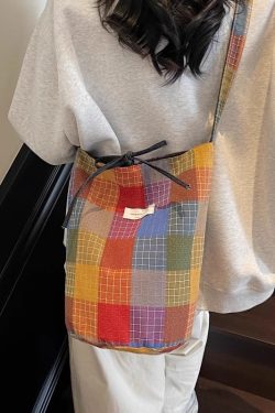 2025 Women's Summer Large Capacity Ethnic Style Bucket Bag - Versatile Crossbody Canvas Tote for Commuting & Everyday Use