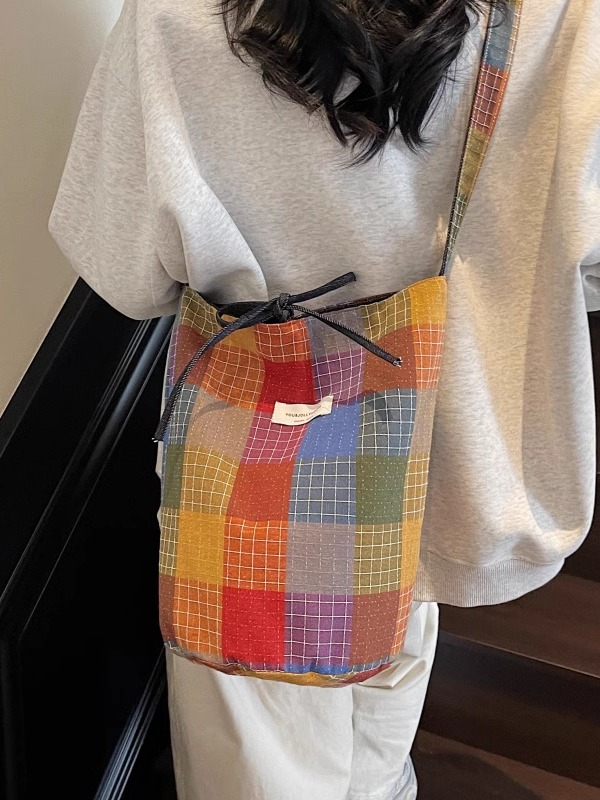 2025 Women's Summer Large Capacity Ethnic Style Bucket Bag - Versatile Crossbody Canvas Tote for Commuting & Everyday Use 2025 Women's Summer Large Capacity Ethnic Style Bucket Bag - Versatile Crossbody Canvas Tote for Commuting & Everyday Use