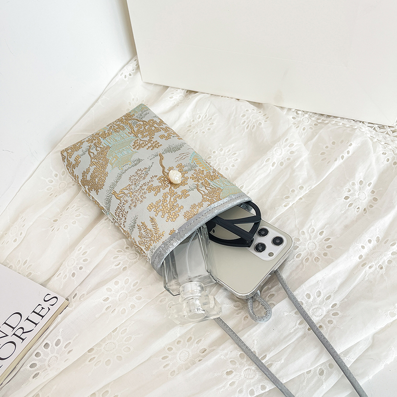 2025 Women's Summer Mini Crossbody Bag - High-End Chinese National Style Mobile Phone Bag for Walking 2025 Women's Summer Mini Crossbody Bag - High-End Chinese National Style Mobile Phone Bag for Walking