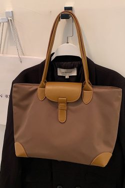 2025 Women's Summer Nylon Canvas Tote Bag - Large Capacity Shoulder Handbag for Commuting and Mommy Style