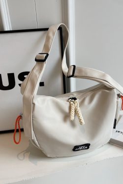 2025 Women's Summer Nylon Dumpling Bag - Large Capacity Crossbody for Students, Versatile Commuting Shoulder Bag