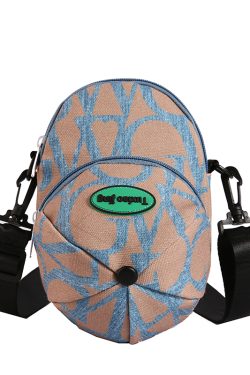 2025 Women's Summer Quirky Nylon Canvas Crossbody Hat Bag with Zipper - Small Phone Bag for Y2K Style