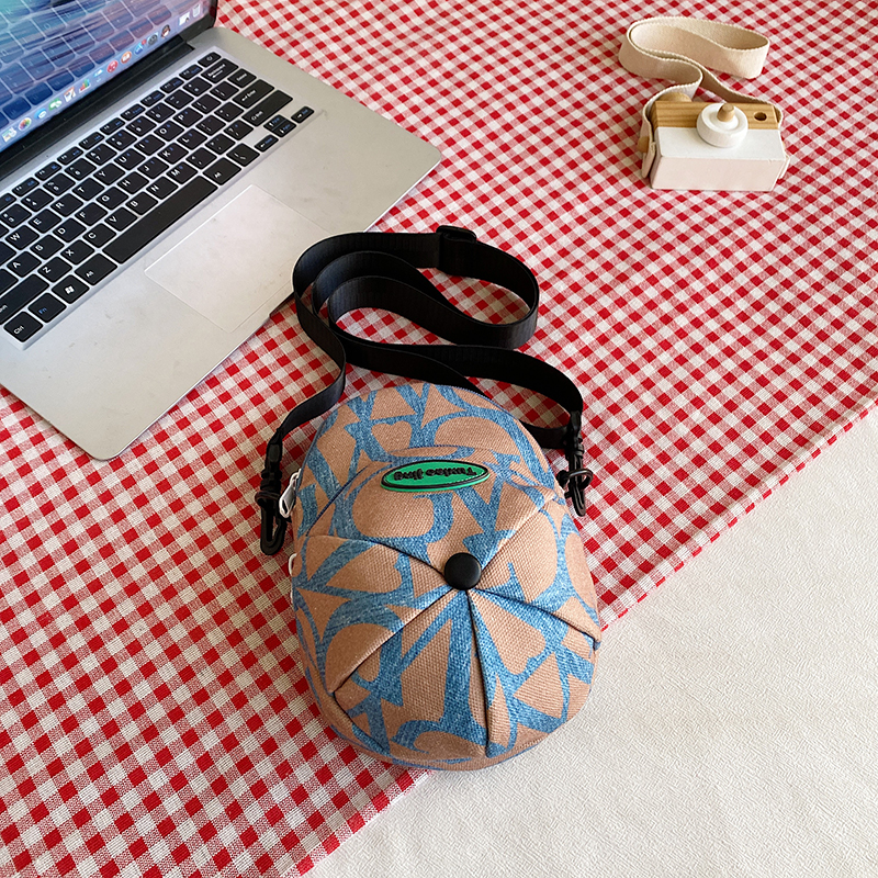 2025 Women's Summer Quirky Nylon Canvas Crossbody Hat Bag with Zipper - Small Phone Bag for Y2K Style 2025 Women's Summer Quirky Nylon Canvas Crossbody Hat Bag with Zipper - Small Phone Bag for Y2K Style