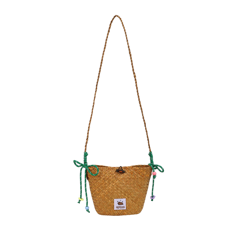 2025 Women's Summer Seaside Woven Straw Crossbody Bag - Trendy Vegetable Basket Design for Vacation & Phone Storage 2025 Women's Summer Seaside Woven Straw Crossbody Bag - Trendy Vegetable Basket Design for Vacation & Phone Storage