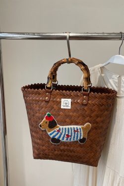 2025 Women's Summer Woven Vegetable Basket Bag - Trendy Commuter Tote, Bucket Style Straw Bag for Beach and Vacation