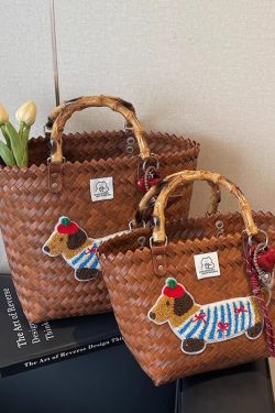 2025 Women's Summer Woven Vegetable Basket Bag - Trendy Commuter Tote, Bucket Style Straw Bag for Beach and Vacation