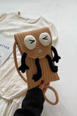 2025 Woven Straw Mini Bag for Women, Cute Quirky Crossbody Phone Bag, Versatile Niche Ins Style