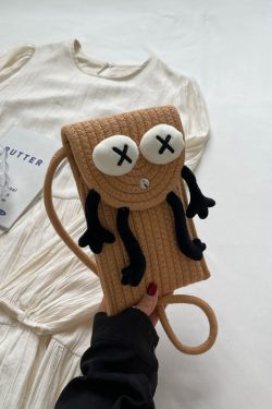 2025 Woven Straw Mini Bag for Women, Cute Quirky Crossbody Phone Bag, Versatile Niche Ins Style