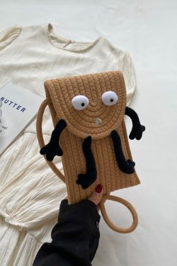 2025 Woven Straw Mini Bag for Women, Cute Quirky Crossbody Phone Bag, Versatile Niche Ins Style