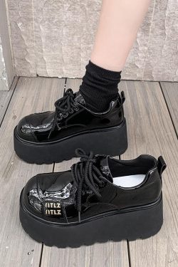 8cm Thick-Soled Retro Mary Jane Loafers for Women - Spring 2025 British Style Leather Shoes for Petite Fashion