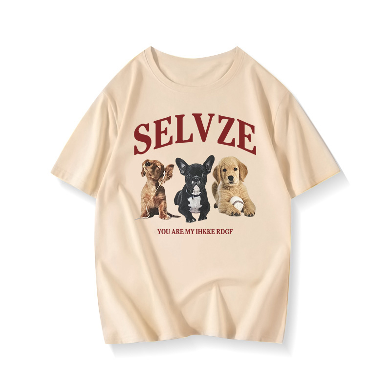 90s American Retro Cartoon Print Cotton Short Sleeve T-Shirt for Men and Women, Plus Size Loose Fit Couple's Top 90s American Retro Cartoon Print Cotton Short Sleeve T-Shirt for Men and Women, Plus Size Loose Fit Couple's Top