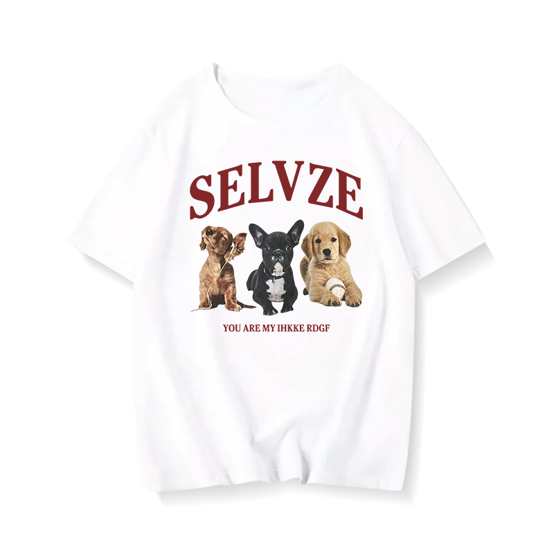 90s American Retro Cartoon Print Cotton Short Sleeve T-Shirt for Men and Women, Plus Size Loose Fit Couple's Top 90s American Retro Cartoon Print Cotton Short Sleeve T-Shirt for Men and Women, Plus Size Loose Fit Couple's Top