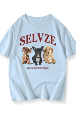 90s American Retro Cartoon Print Cotton Short Sleeve T-Shirt for Men and Women, Plus Size Loose Fit Couple's Top