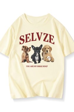 90s American Retro Cartoon Print Cotton Short Sleeve T-Shirt for Men and Women, Plus Size Loose Fit Couple's Top