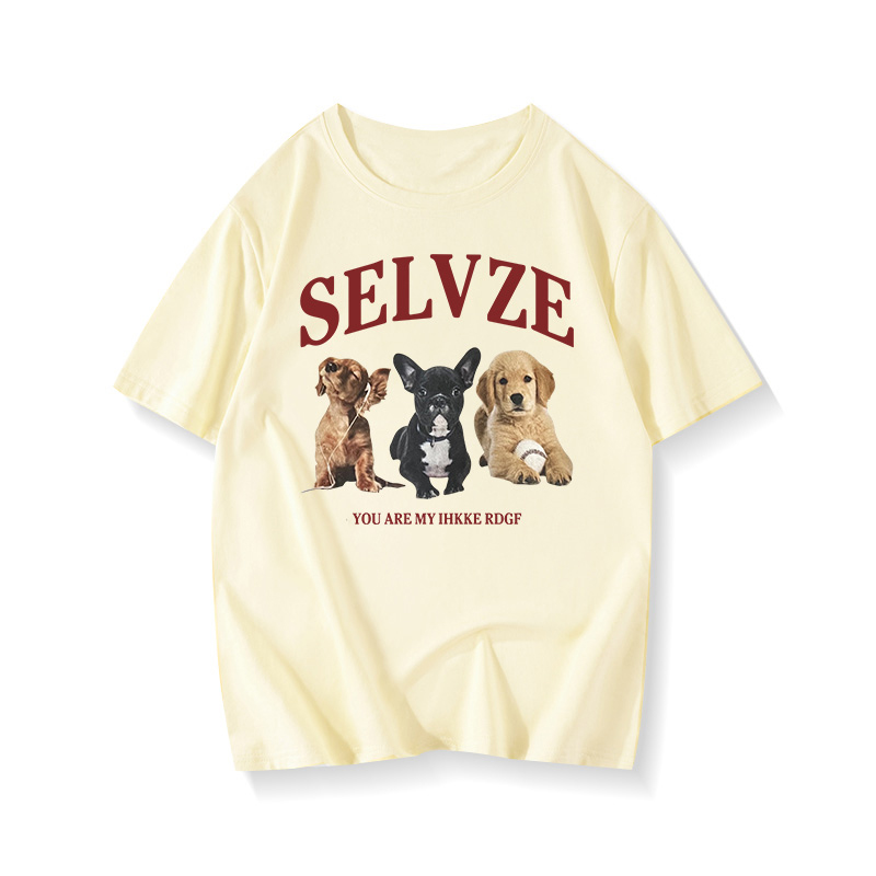 90s American Retro Cartoon Print Cotton Short Sleeve T-Shirt for Men and Women, Plus Size Loose Fit Couple's Top 90s American Retro Cartoon Print Cotton Short Sleeve T-Shirt for Men and Women, Plus Size Loose Fit Couple's Top