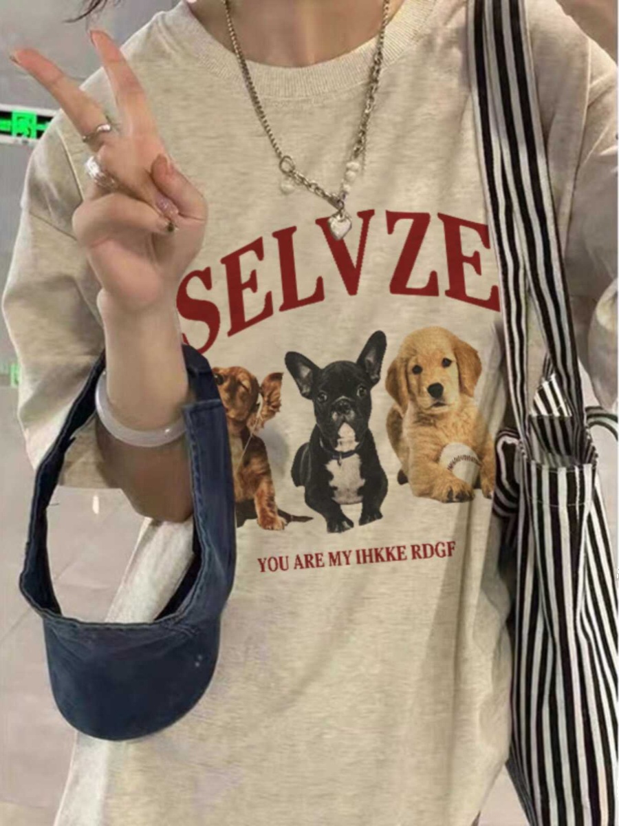 90s American Retro Cartoon Print Cotton Short Sleeve T-Shirt for Men and Women, Plus Size Loose Fit Couple's Top 90s American Retro Cartoon Print Cotton Short Sleeve T-Shirt for Men and Women, Plus Size Loose Fit Couple's Top