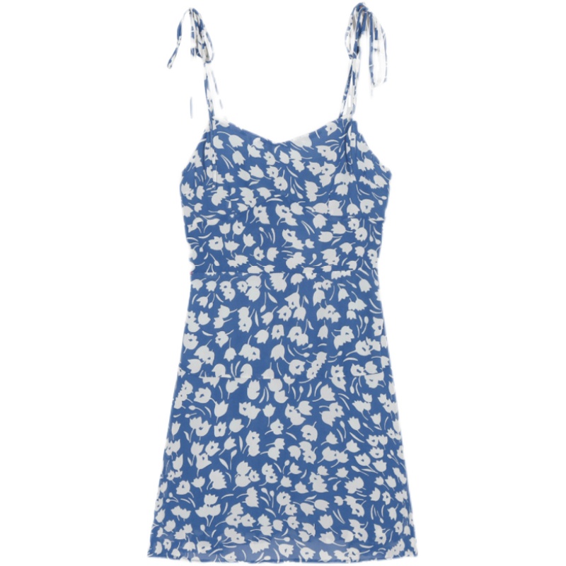 90s Retro Slim Fit Floral Wrap Dress with Waist Tie - Vacation Short Dress for Women 90s Retro Slim Fit Floral Wrap Dress with Waist Tie - Vacation Short Dress for Women