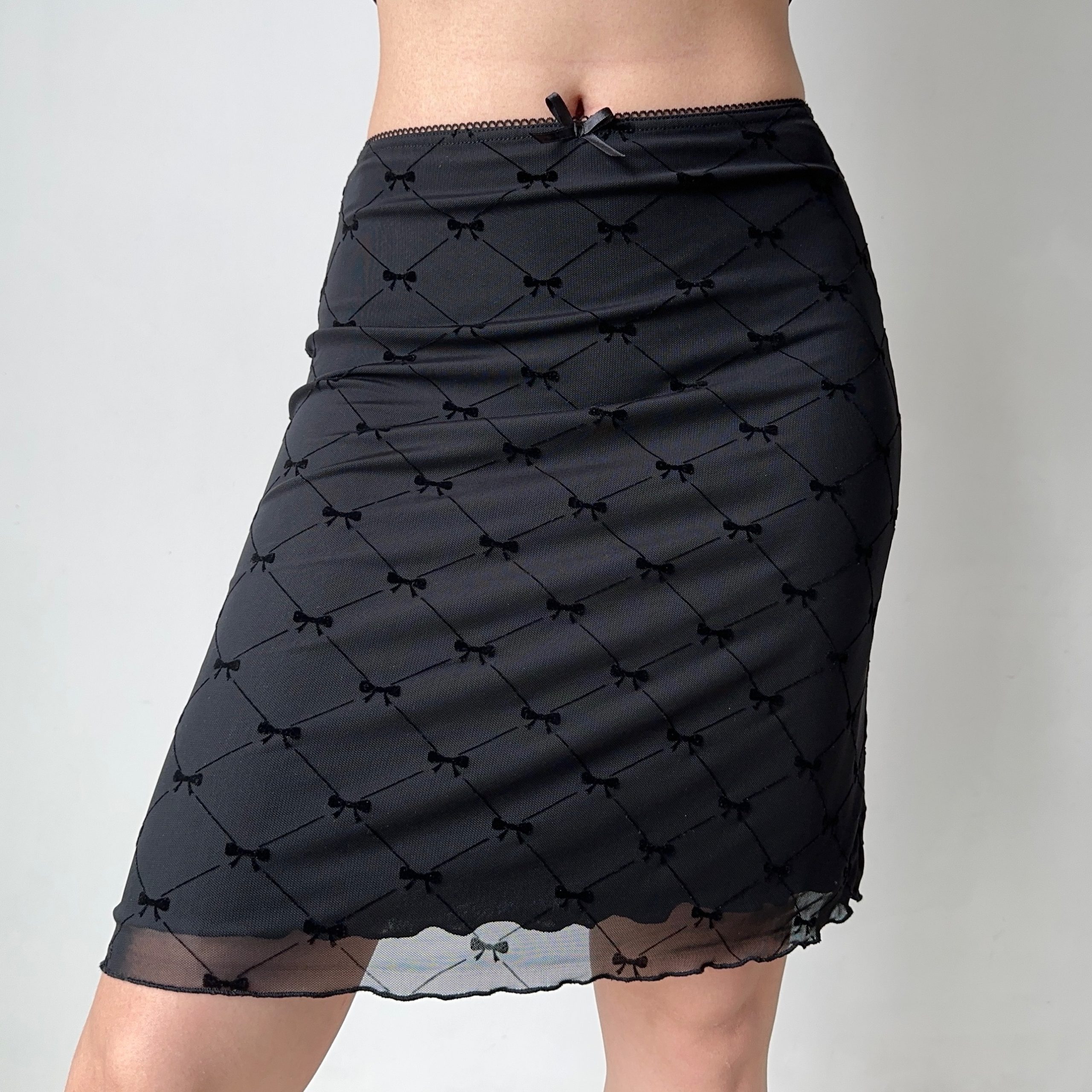 A-line Plaid Half Skirt with Bow Tie - Slim Fit Mid-Waist Bodycon Tulle Short Skirt for European and American Style Fashion A-line Plaid Half Skirt with Bow Tie - Slim Fit Mid-Waist Bodycon Tulle Short Skirt for European and American Style Fashion