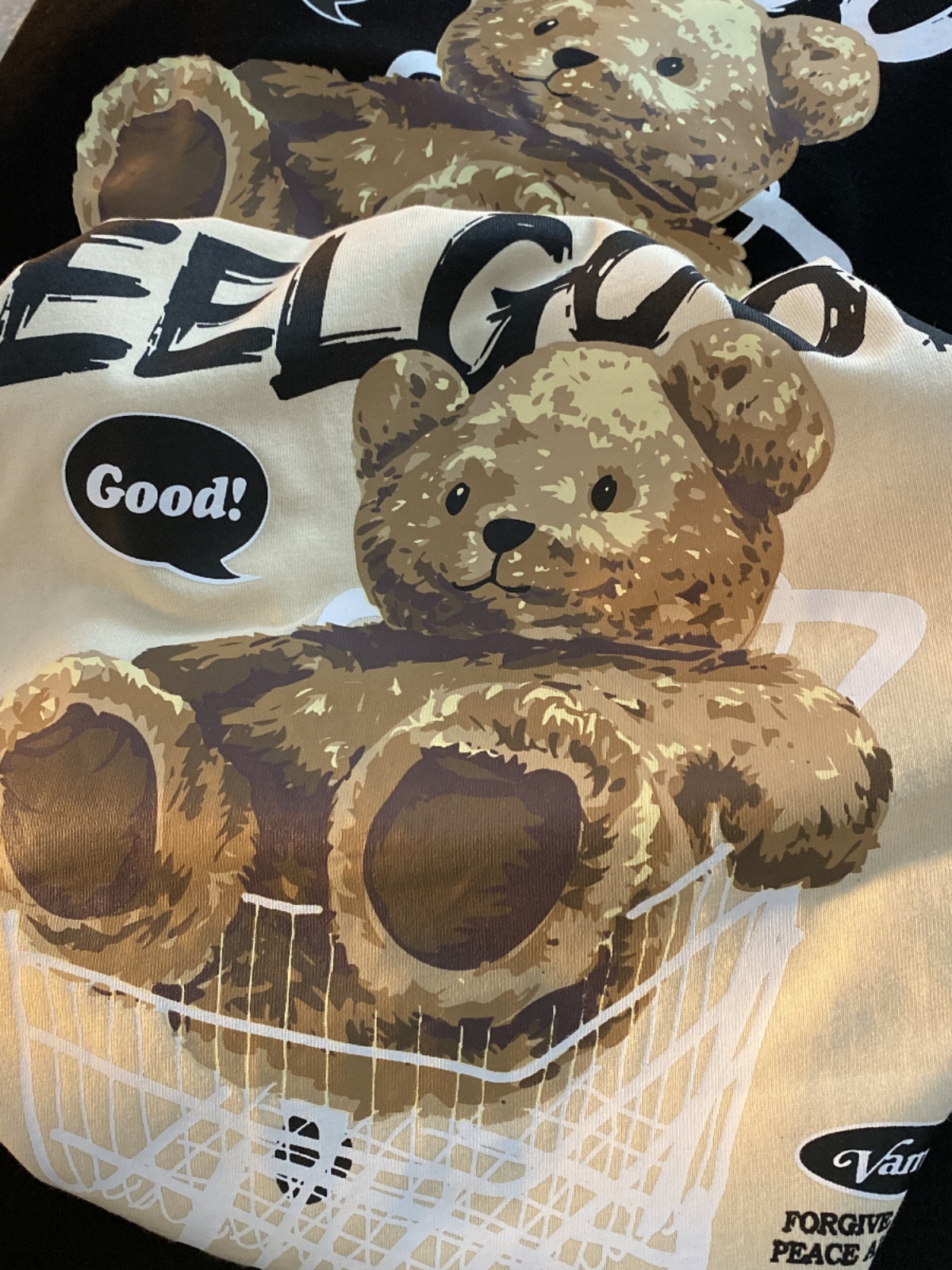 American Retro Bear Graphic Short Sleeve T-Shirt for Men and Women, Plus Size Loose-Fitting Couples Top, Trendy Streetwear American Retro Bear Graphic Short Sleeve T-Shirt for Men and Women, Plus Size Loose-Fitting Couples Top, Trendy Streetwear