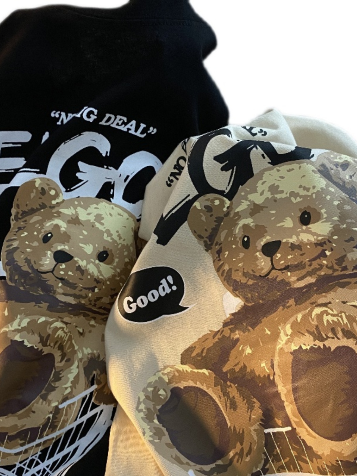 American Retro Bear Graphic Short Sleeve T-Shirt for Men and Women, Plus Size Loose-Fitting Couples Top, Trendy Streetwear American Retro Bear Graphic Short Sleeve T-Shirt for Men and Women, Plus Size Loose-Fitting Couples Top, Trendy Streetwear