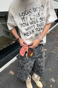 American Retro Camouflage Cargo Shorts for Men & Women - Loose-Fitting, Casual Wide-Leg Summer Shorts