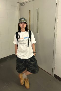 American Retro Camouflage Multi-Pocket Shorts for Men and Women - Loose Fit High Street Straight-Leg Five-Point Workwear