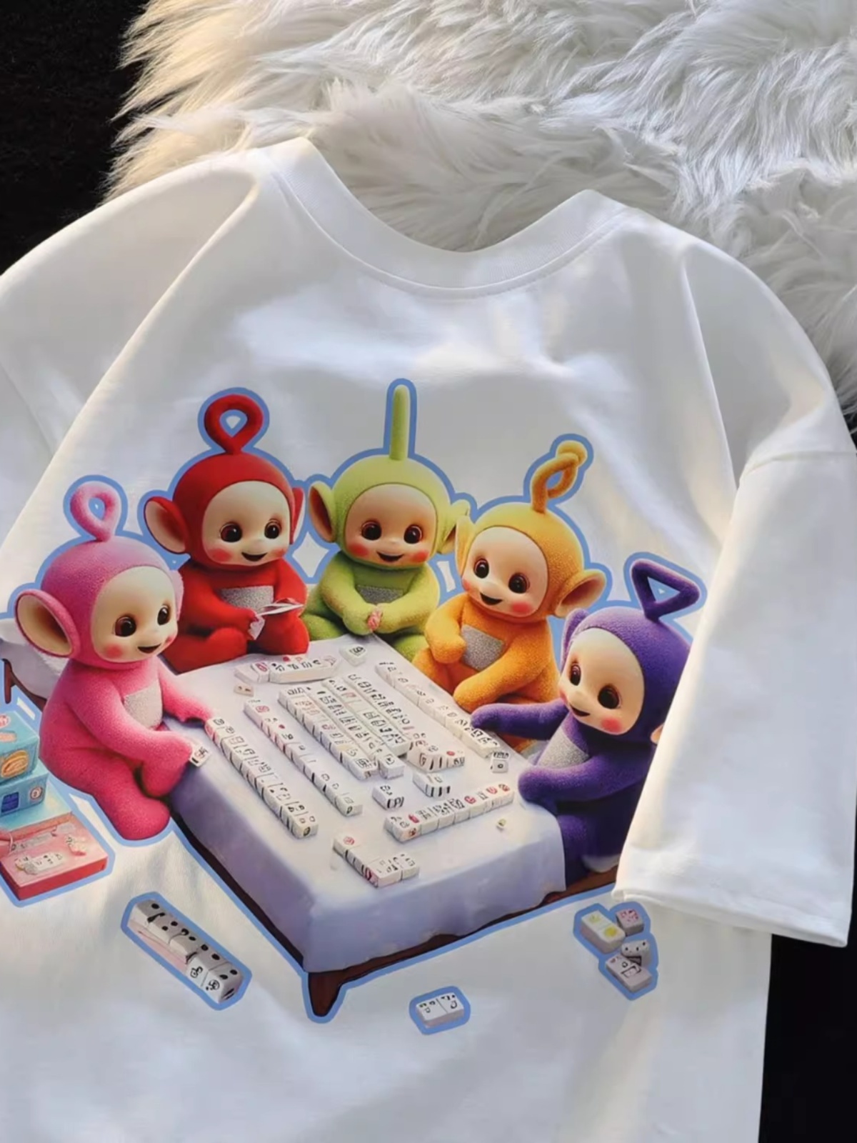 American Retro Cartoon Print Cotton Short Sleeve T-Shirt for Men and Women, Plus Size, Loose Fit, Versatile Couple Style American Retro Cartoon Print Cotton Short Sleeve T-Shirt for Men and Women, Plus Size, Loose Fit, Versatile Couple Style