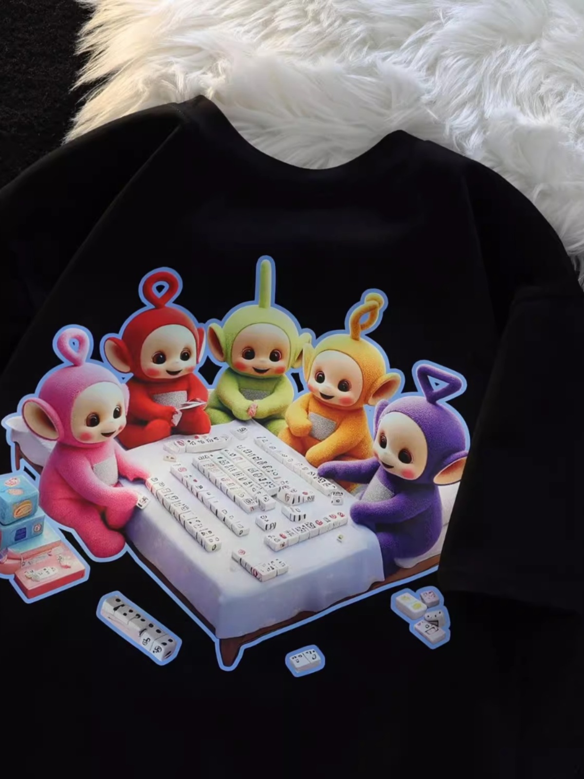 American Retro Cartoon Print Cotton Short Sleeve T-Shirt for Men and Women, Plus Size, Loose Fit, Versatile Couple Style American Retro Cartoon Print Cotton Short Sleeve T-Shirt for Men and Women, Plus Size, Loose Fit, Versatile Couple Style