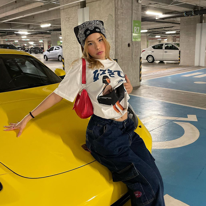 American Retro Cartoon White Short Sleeve T-Shirt for Women - Summer Oversized Street Style Top American Retro Cartoon White Short Sleeve T-Shirt for Women - Summer Oversized Street Style Top