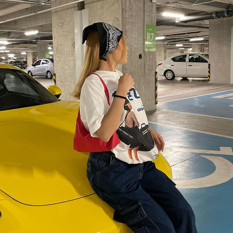 American Retro Cartoon White Short Sleeve T-Shirt for Women - Summer Oversized Street Style Top American Retro Cartoon White Short Sleeve T-Shirt for Women - Summer Oversized Street Style Top