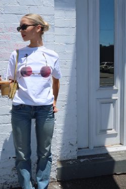 American Retro Cherry Fruit 3D Printed Short Sleeve T-Shirt for Women, Trendy Loose Fit Y2K Style Top