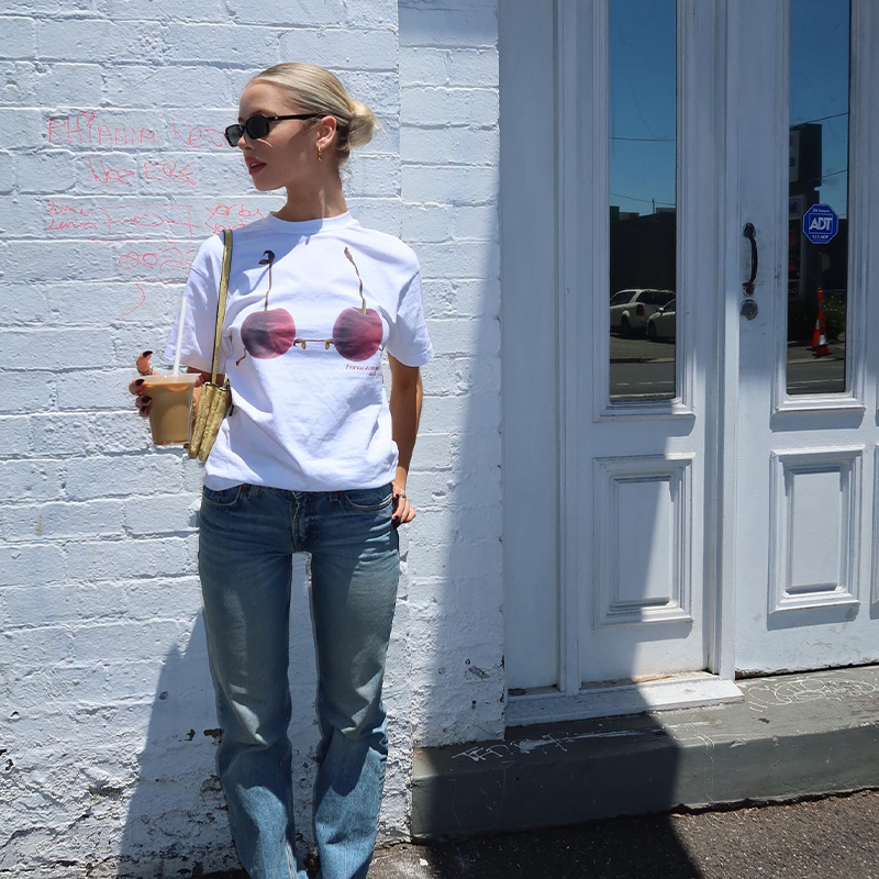 American Retro Cherry Fruit 3D Printed Short Sleeve T-Shirt for Women, Trendy Loose Fit Y2K Style Top American Retro Cherry Fruit 3D Printed Short Sleeve T-Shirt for Women, Trendy Loose Fit Y2K Style Top