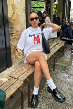 American Retro Chili Print Oversized Short Sleeve T-Shirt for Women - Trendy Casual Summer Top in European and American Style